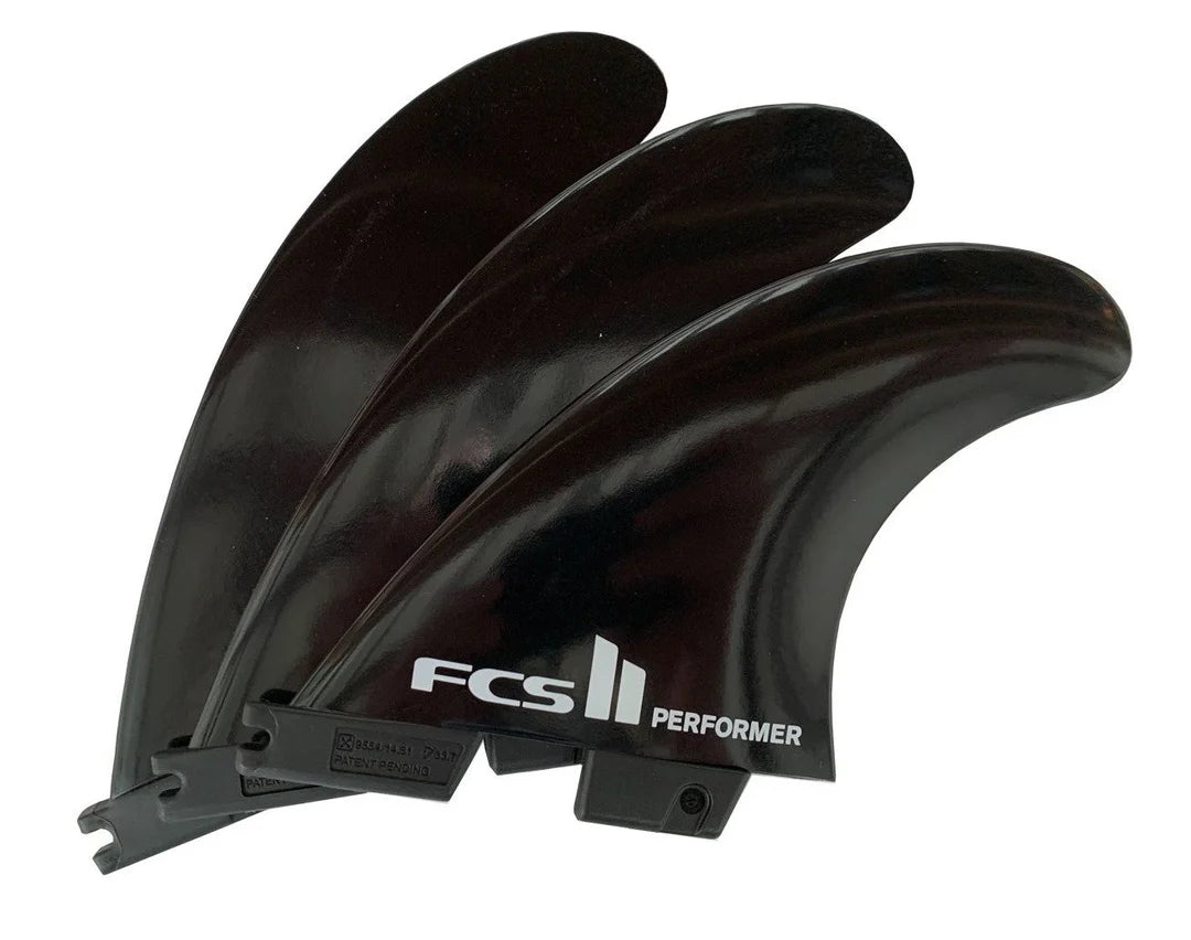 FCS II Performer Tri Fin Sets Black Medium