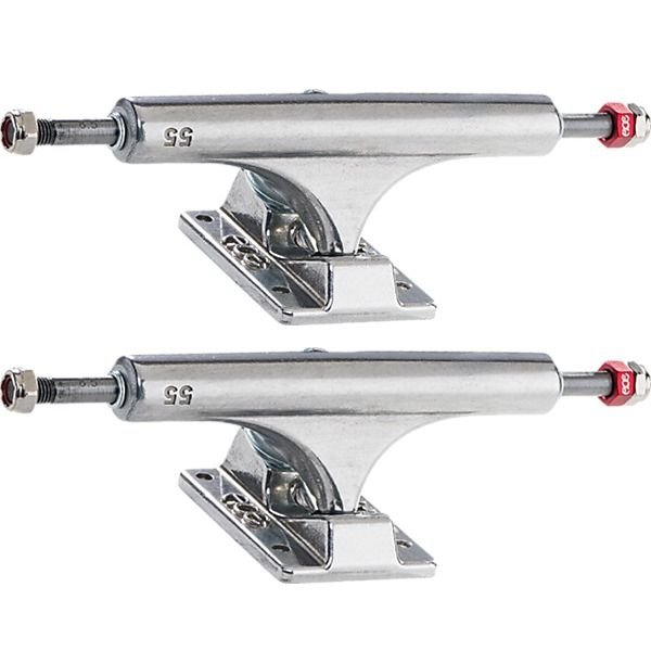 Ace Trucks MFG. AF1 55 Low Polished Skateboard Trucks - 5.75" Hanger 8.5" Axle (Set of 2) - Soul Performance Surf & Skate - Soul Performance Surf & Skate