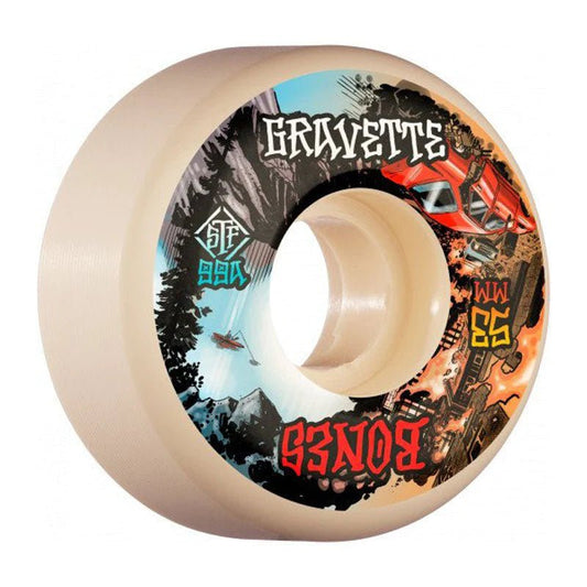 Bones Gravette Heaven and Hell 99A V2 Locks STF Skateboard Wheels 53mm - Soul Performance Surf & Skate - Bones
