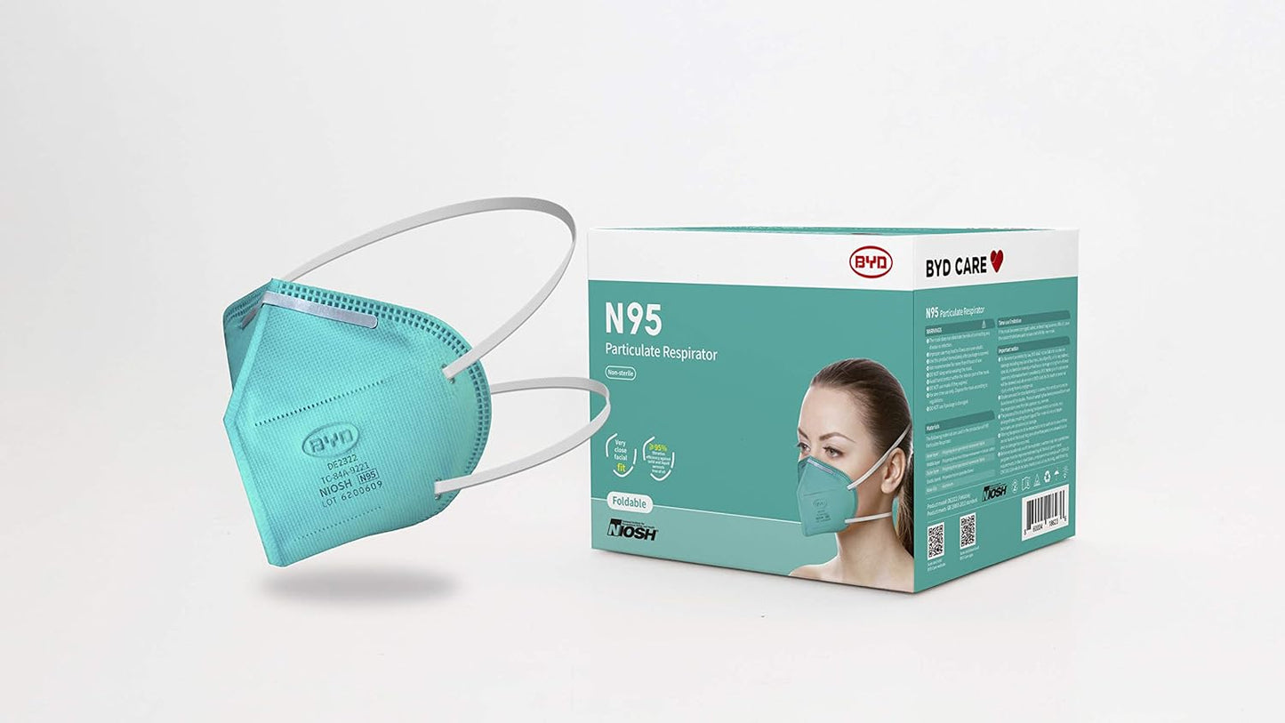 BYD CARE N95 Respirator, 20 Pack - Soul Performance Surf & Skate - Soul Performance Surf & Skate