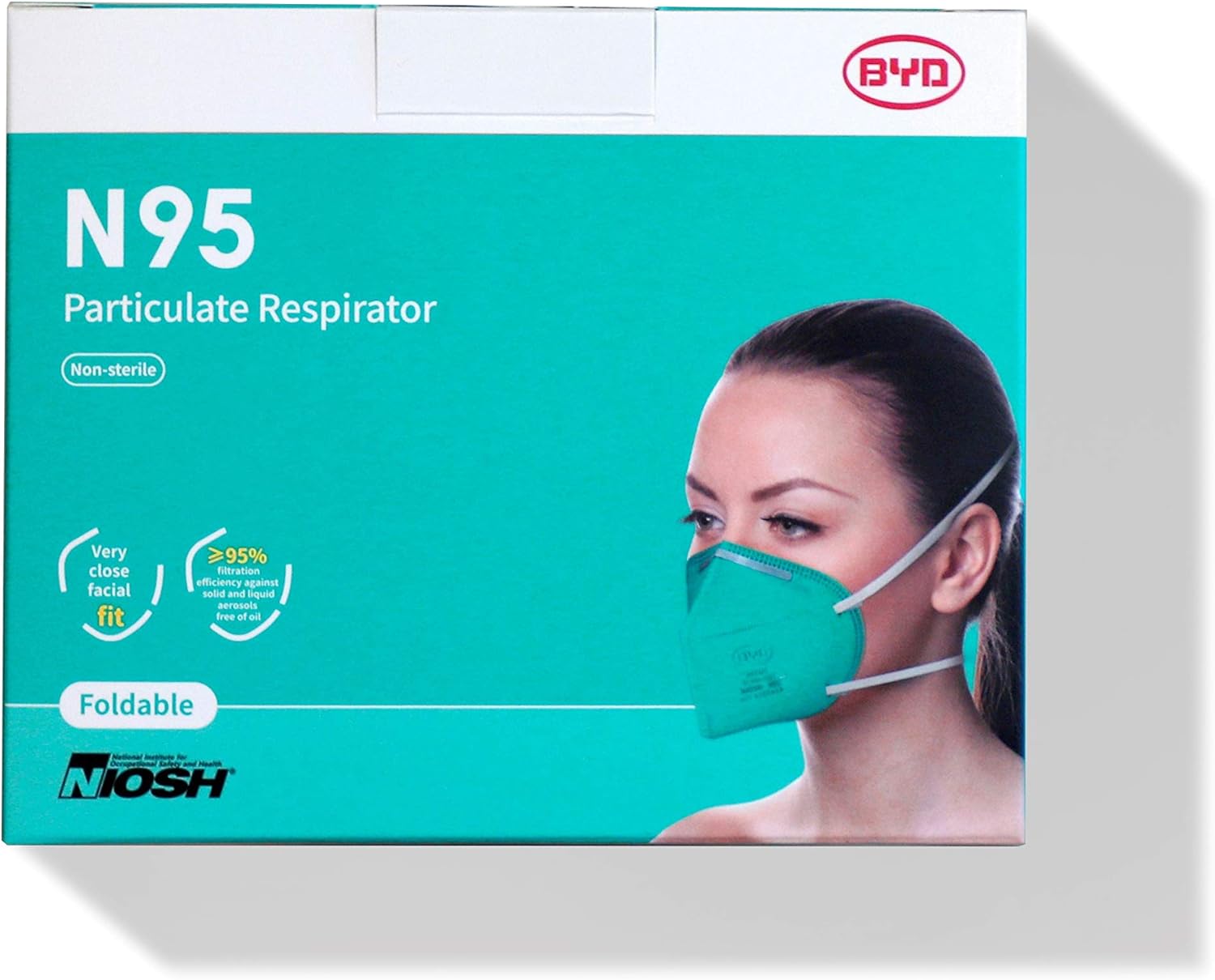 BYD CARE N95 Respirator, 20 Pack - Soul Performance Surf & Skate - Soul Performance Surf & Skate