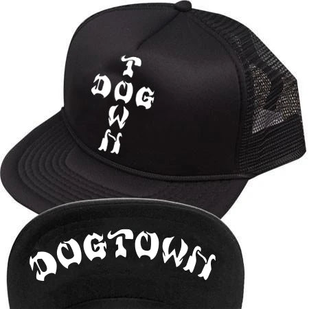 Dogtown Cross Letters Flip Mesh Hat - Soul Performance Surf & Skate - Dogtown
