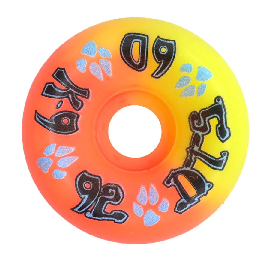 Dogtown K-9 80s Wheels - 60mm x 92a - Neon Yellow / Neon Orange - Soul Performance Surf & Skate - Dogtown