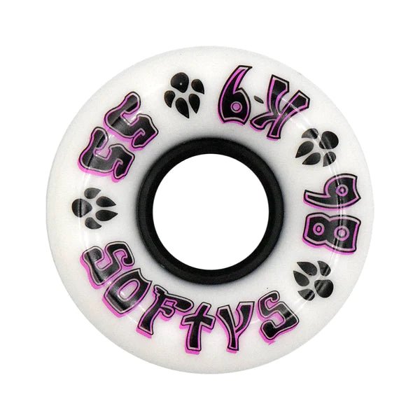 Dogtown K-9 Softys Wheels - 55mm x 86a - White - Soul Performance Surf & Skate - Dogtown