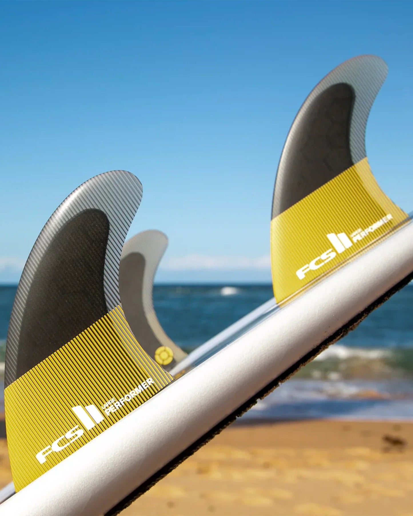FCS II Performer PC Medium Mango Tri Fins - Soul Performance Surf & Skate - Soul Performance Surf & Skate
