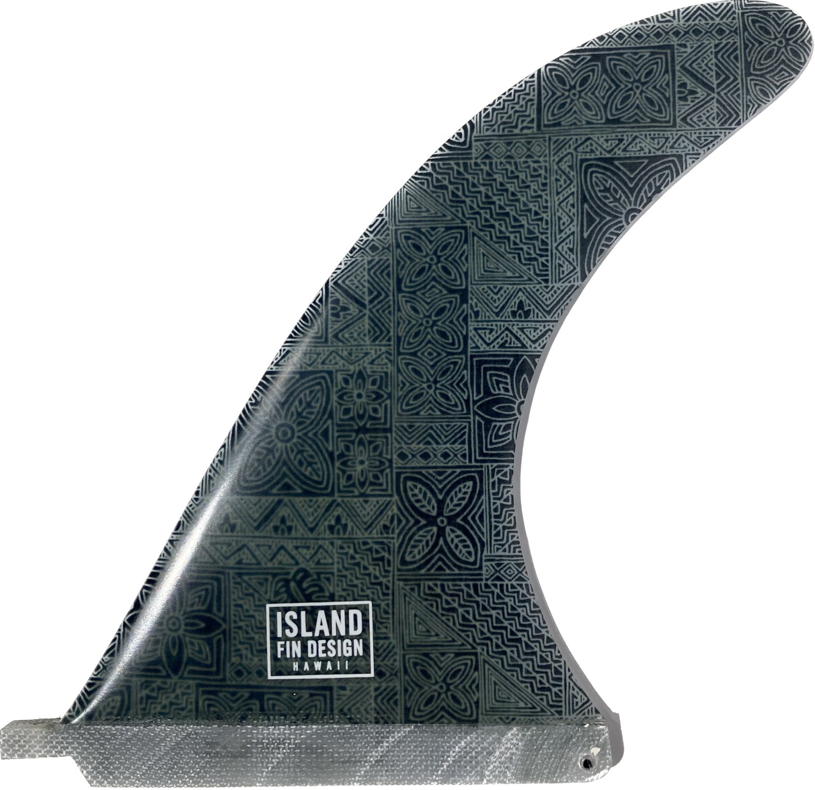 Island Fin Design Lei Day Black Quilt Single Fin 10" - Soul Performance Surf & Skate - Island Fin Design