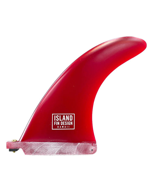 Island Fin Design Makai Fin Ruby Red Single Fin 7" - Soul Performance Surf & Skate - Island Fin Design