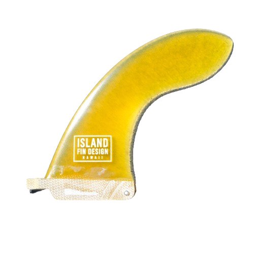 Island Fin Design Wing Fin Yellow 6" - Soul Performance Surf & Skate - Island Fin Design