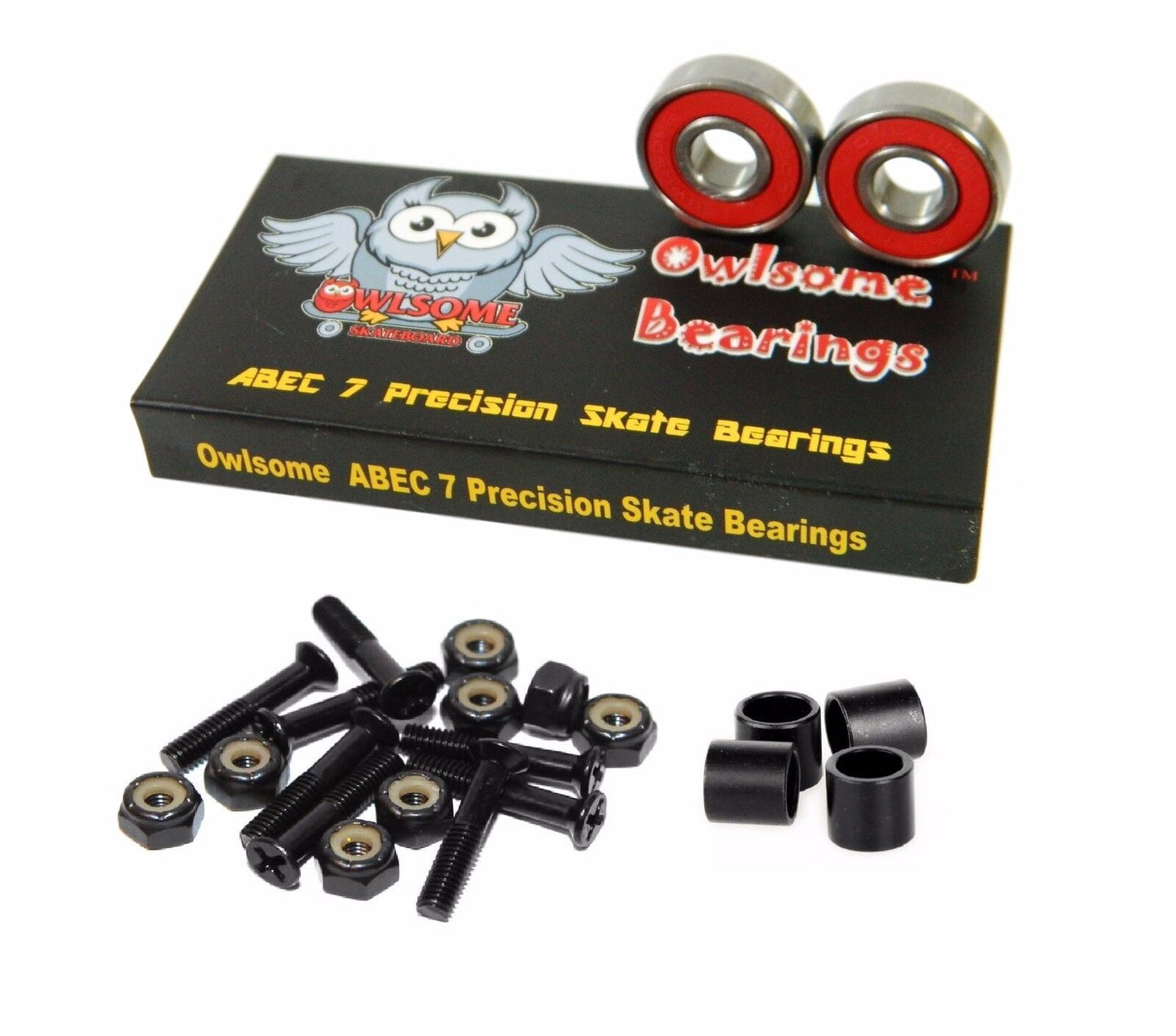 Owlsome ABEC 7 Precision Skate Bearings - Soul Performance Surf & Skate - Owlsome