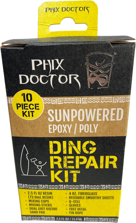 Phix Doctor Dura Resin SunPowered Epoxy/Poly Surfboard Ding Repair Kit - Soul Performance Surf & Skate - Phix Doctor