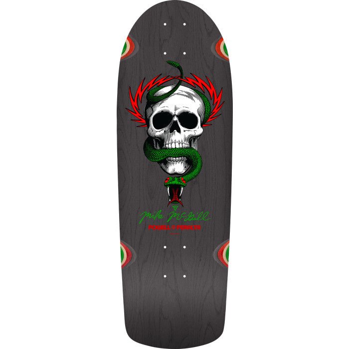 Powell Peralta Mike McGill Skull & Snake Reissue Skateboard Deck Gray Stain - 10 x 30.125 - Soul Performance Surf & Skate - Powell Peralta