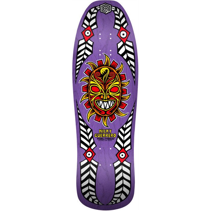 Powell Peralta Nicky Guerrero Mask Skateboard Deck Blue - 10 X 31.75 - Soul Performance Surf & Skate - Powell Peralta