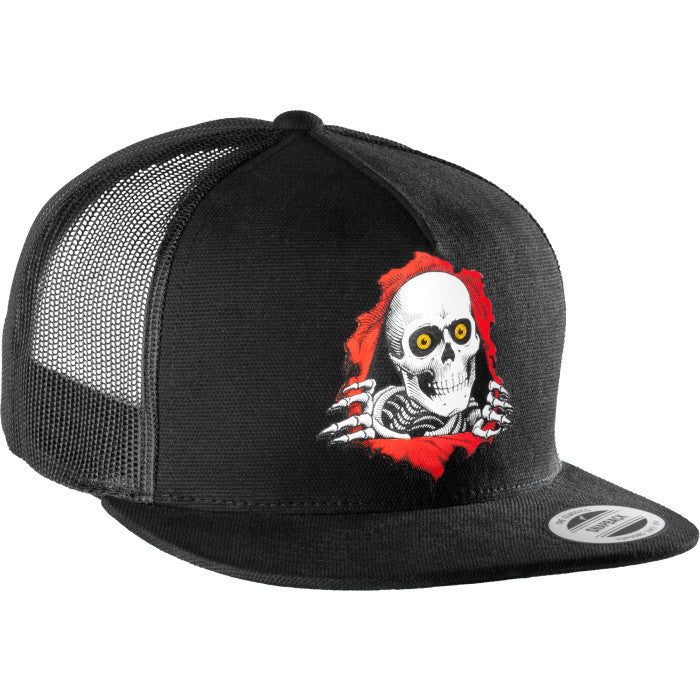 Powell Peralta Ripper Mesh Snap Back Cap - Black - Soul Performance Surf & Skate - Powell Peralta