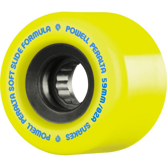 Powell Peralta Soft-Slides Skateboard Wheels 59mm 82a 4pk Yellow - Soul Performance Surf & Skate - Powell Peralta