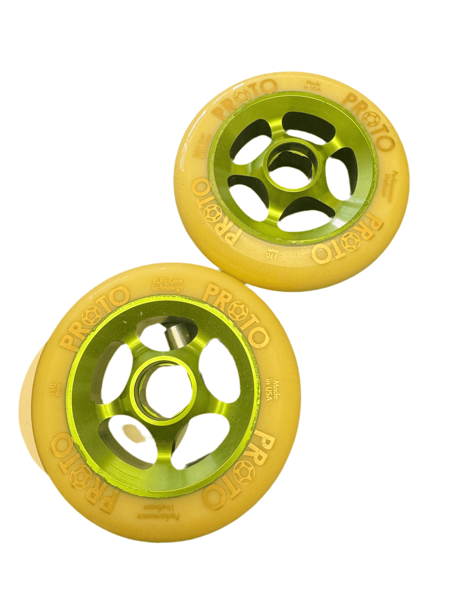 Proto CLASSIC GRIPPERS 110MM 1 - PAIR (WHITE ON GREEN) - Soul Performance Surf & Skate - Soul Performance Surf & Skate