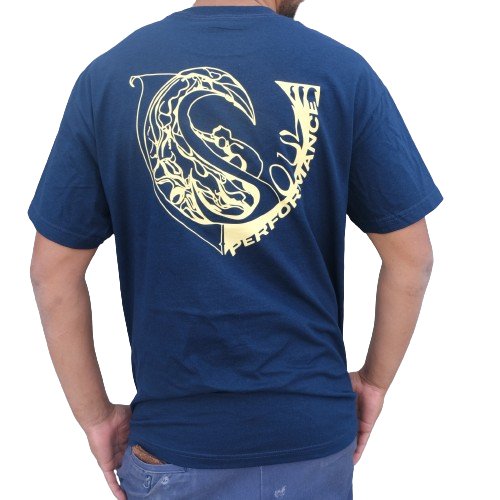 Soul Performance Surfer Crest T-Shirt Blue/Yellow - Soul Performance Surf & Skate - Soul Performance Surf & Skate