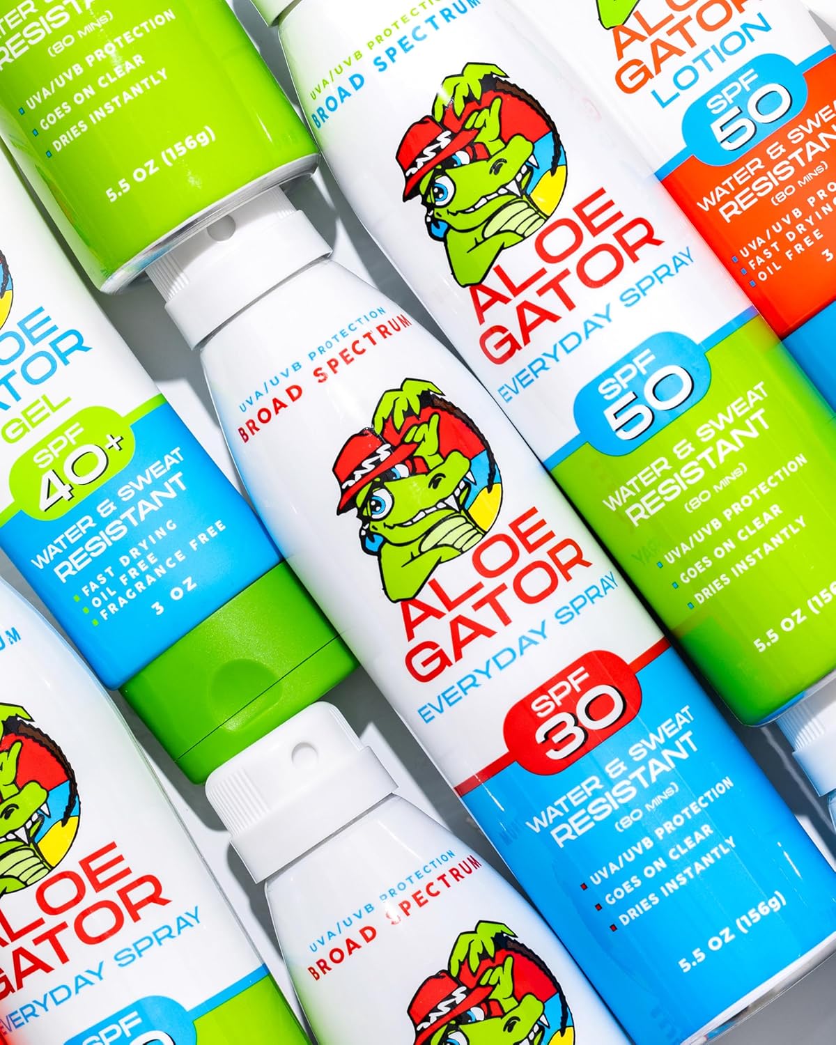 SPF 50 Aloe Gator Everyday Sunscreen Spray, 5.5oz. - Soul Performance Surf & Skate - Block Surf