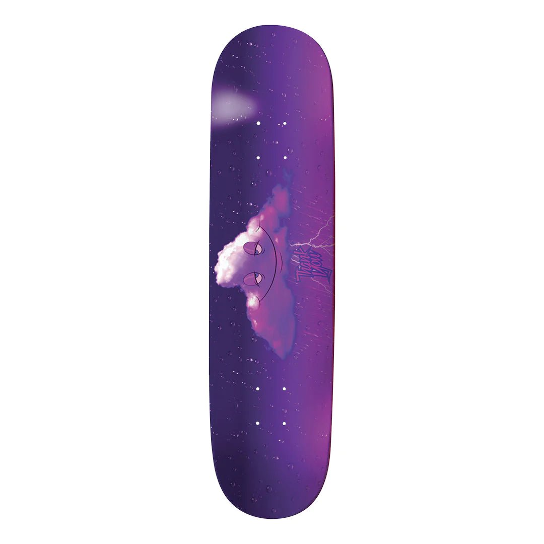 Thank You Head in the Purple Rain Cloud Deck 8.5" - Soul Performance Surf & Skate - THANK YOU