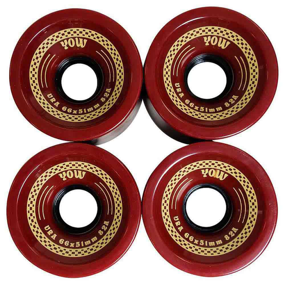 YOW URA Cruiser Wheels Ketchup 66mmx51mm 82A - Soul Performance Surf & Skate - YOW