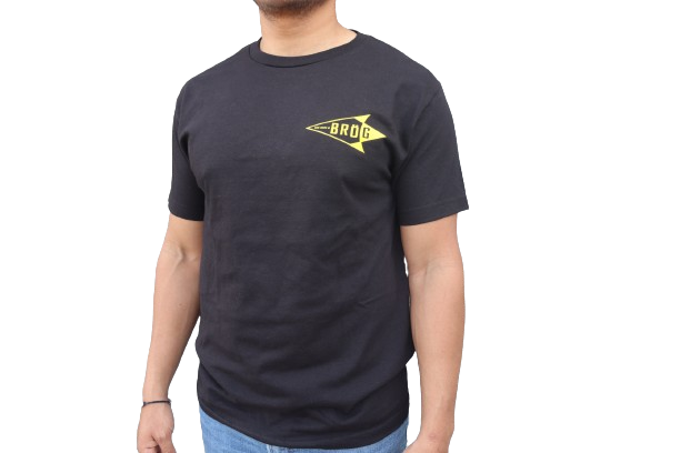 Brög Arrowhead Logo T-Shirt Black/Yellow