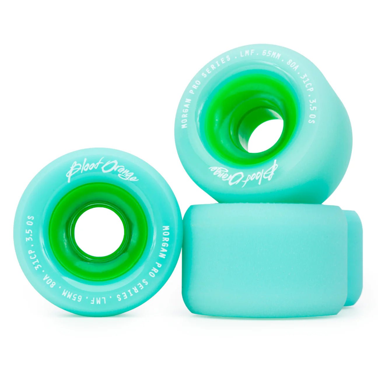 Blood Orange Morgan Pro Series 65mm/80A Seafoam Wheels - Soul Performance Surf & Skate - Madrid