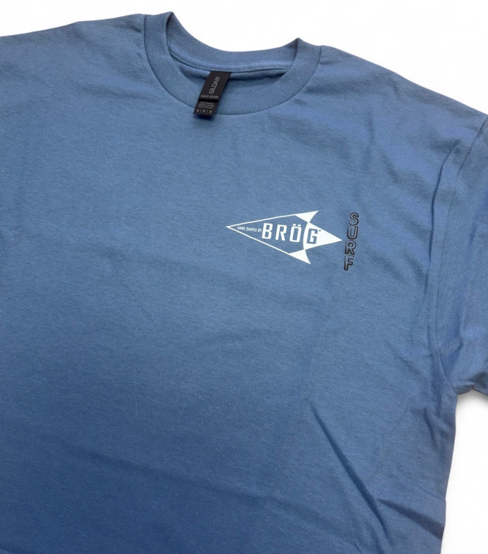 Brög Surf Arrowhead T-Shirt-Blue - Soul Performance Surf & Skate - Soul Performance Surf & Skate