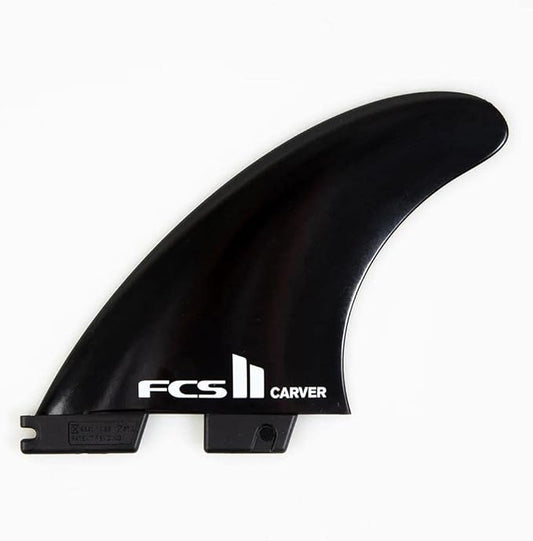 FCS II Carver Black Medium Tri Shaper Fins - Soul Performance Surf & Skate - FCS