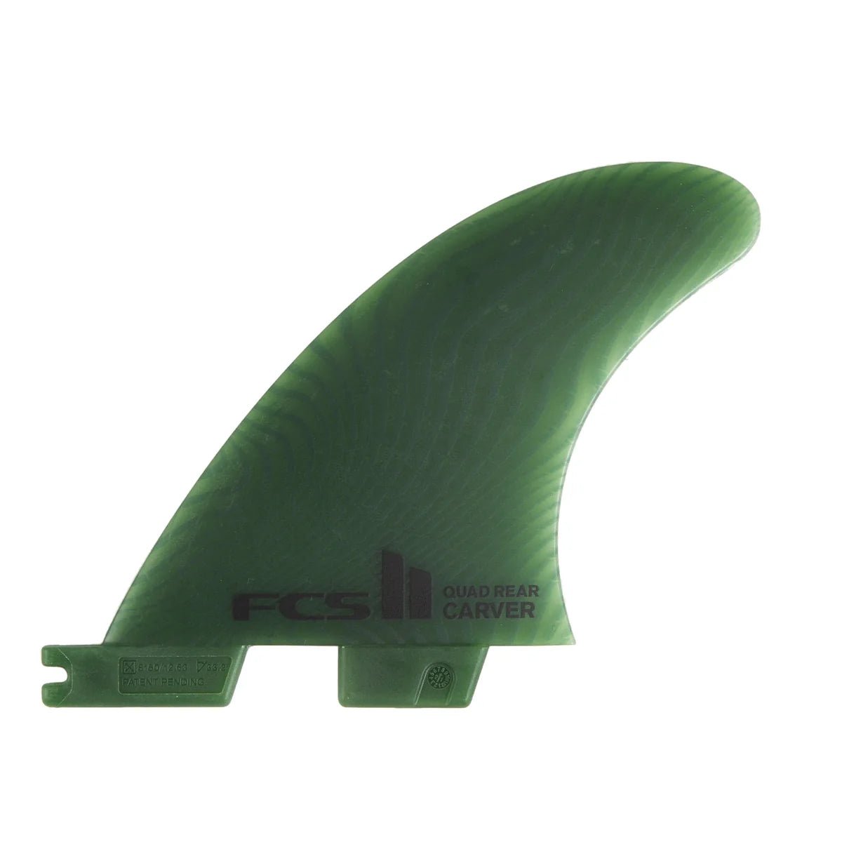 FCS II Carver Neo Glass Small Sage Quad Rear Fins - Soul Performance Surf & Skate - Soul Performance Surf & Skate