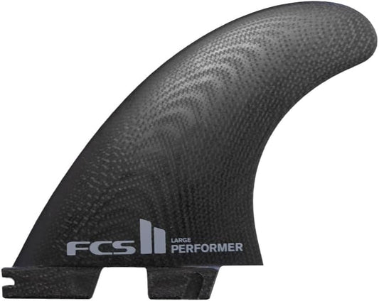 FCS II Performer Performance Glass (PG) Large Black Tri Fins - Soul Performance Surf & Skate - Soul Performance Surf & Skate