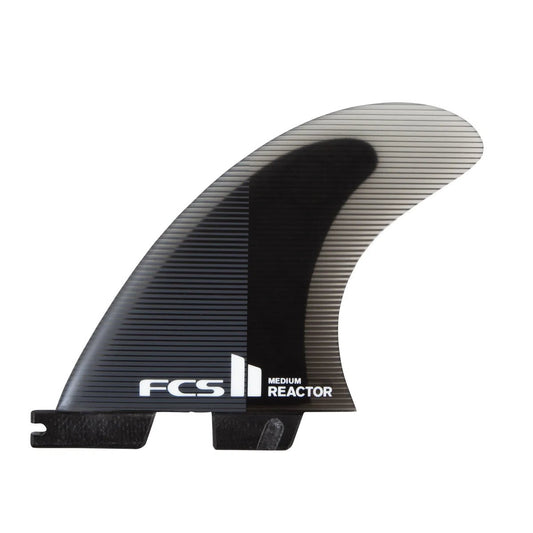 FCS II Reactor PC Medium Charcoal/Black Tri Fins - Soul Performance Surf & Skate - Soul Performance Surf & Skate