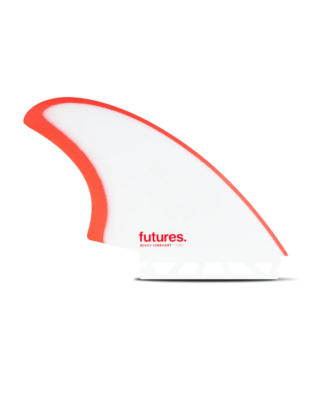 Futures Mikey February Keel Twin Fins White/Red - Soul Performance Surf & Skate - Futures