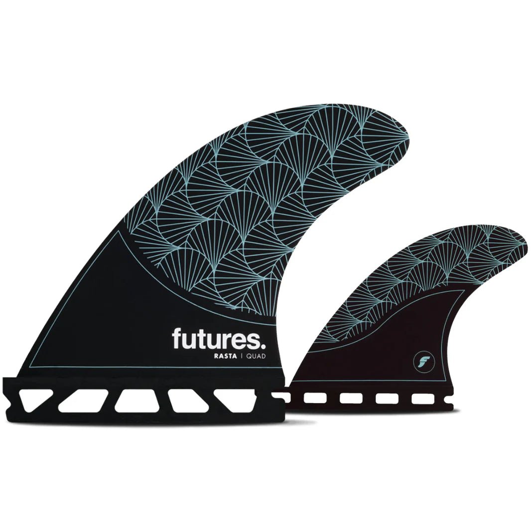 Futures Rasta Honeycomb Quad Black/Teal - Soul Performance Surf & Skate - Futures