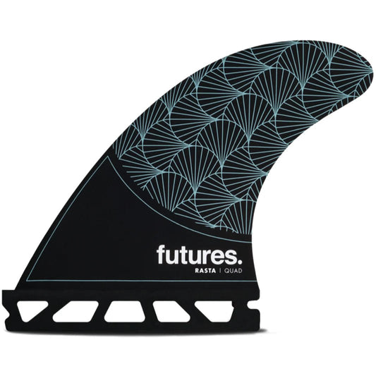 Futures Rasta Honeycomb Quad Black/Teal - Soul Performance Surf & Skate - Futures