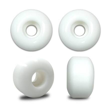 Blank White 54mm Skate Wheels