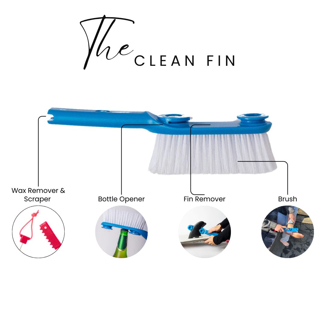 LISS "The Clean Fin" Tool, Surf Brush, Wax Remover, Bottle Opener - Soul Performance Surf & Skate - LISS