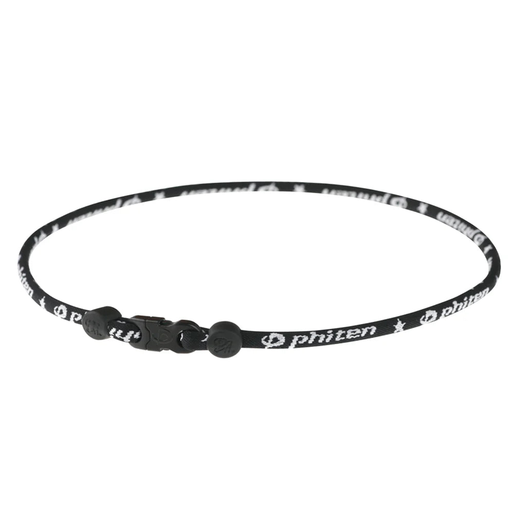 Phiten Classic Titanium Necklace Black 18" & 22" - Soul Performance Surf & Skate - Phiten