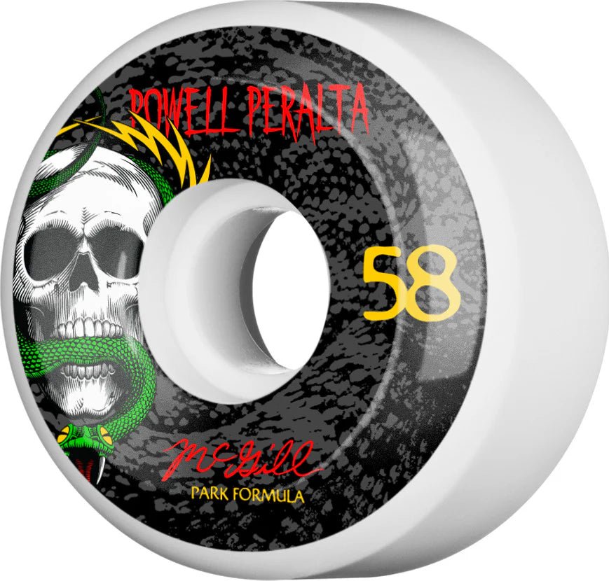 POWELL PERALTA MIKE MCGILL SKULL AND SNAKE 58MM 104A SKATEBOARD WHEELS - Soul Performance Surf & Skate - Powell Peralta