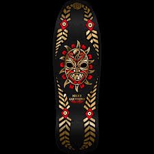 Powell Peralta Nicky Guerrero Mask Skateboard Deck Black / Gold Foil - 10 x 31.75 - Soul Performance Surf & Skate - Soul Performance Surf & Skate