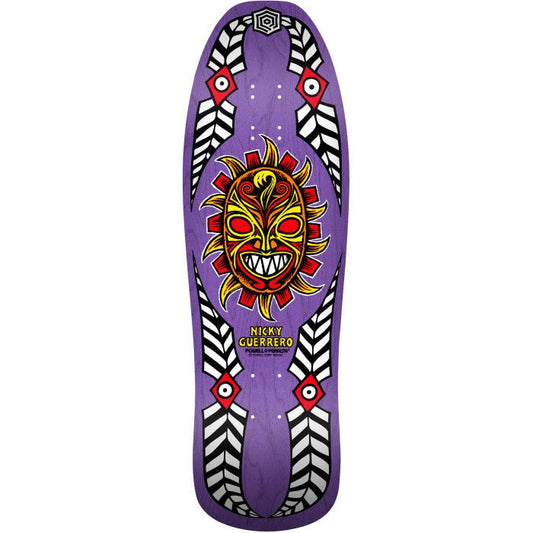 Powell Peralta Nicky Guerrero Mask Skateboard Deck Blue - 10 X 31.75 - Soul Performance Surf & Skate - Powell Peralta