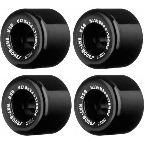 Powell Peralta Rat Bones Skateboard Wheels Old School Re - Issue Black 60mm 85A - Soul Performance Surf & Skate - Powell Peralta