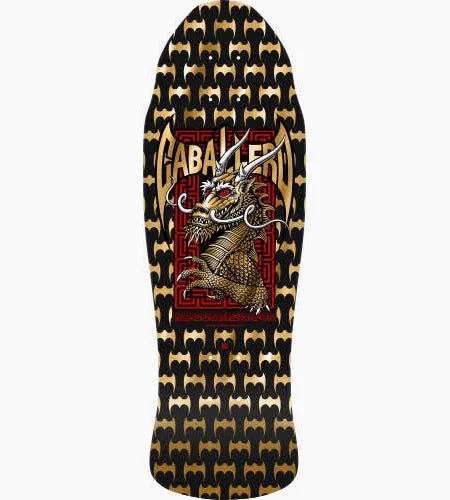 Powell Peralta Steve Caballero Street Reissue Skateboard Deck Black/Gold Foil - 9.625 x 29.75 - Soul Performance Surf & Skate - Soul Performance Surf & Skate